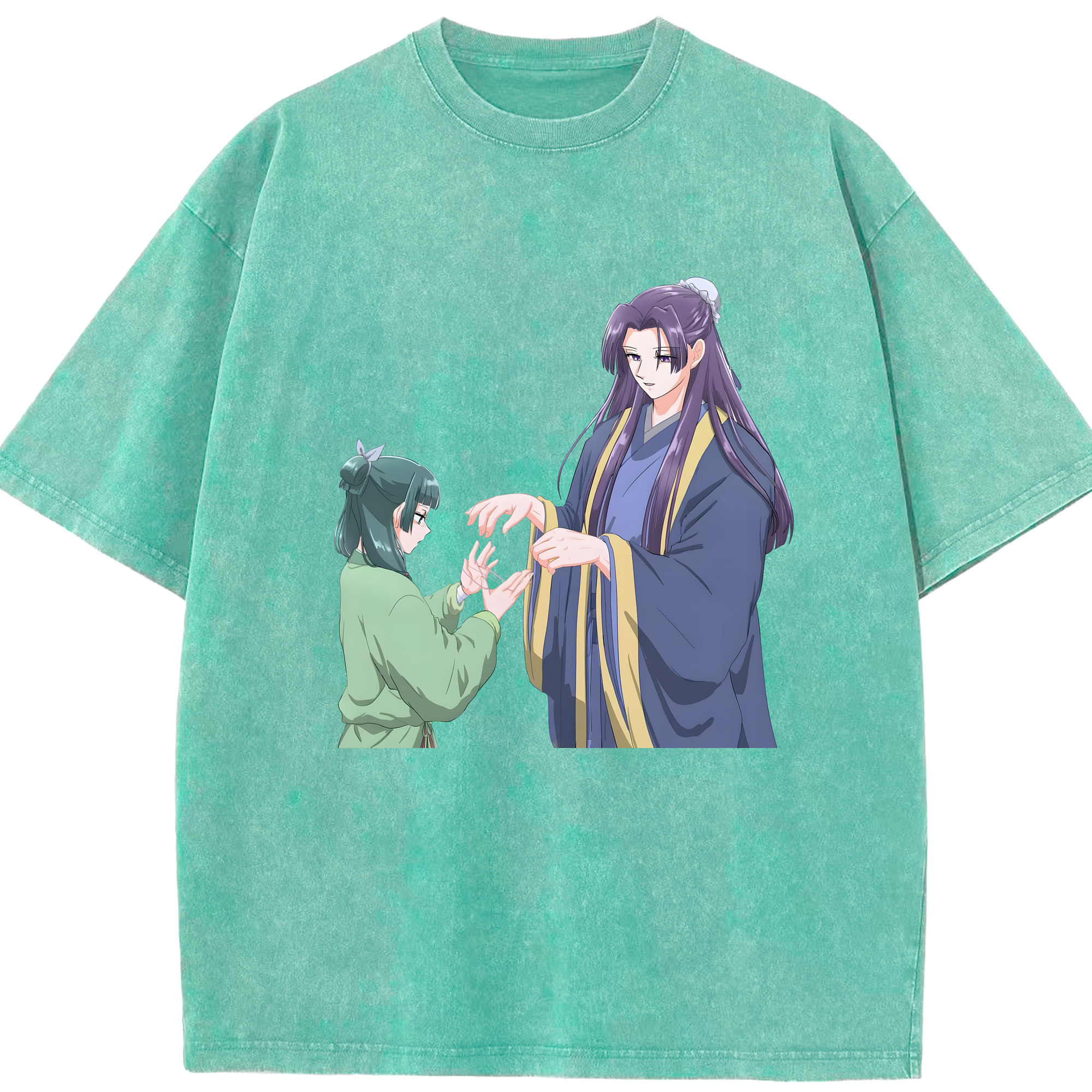 （画像用） 薬屋のひとりごと The Apothecary Diaries 綿100% ヴィンテージ風 半袖Tシャツ（フロントプリント）